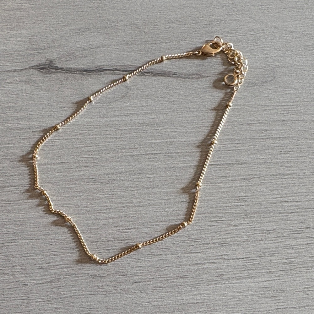 Gold plated ‎ ankle bracelet